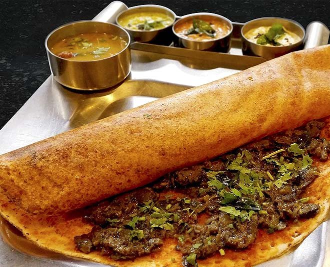 Mushroom Masala Dosa
